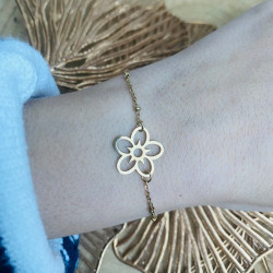 Bracelet doré FLEUR