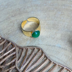 Bague dorée GREEN